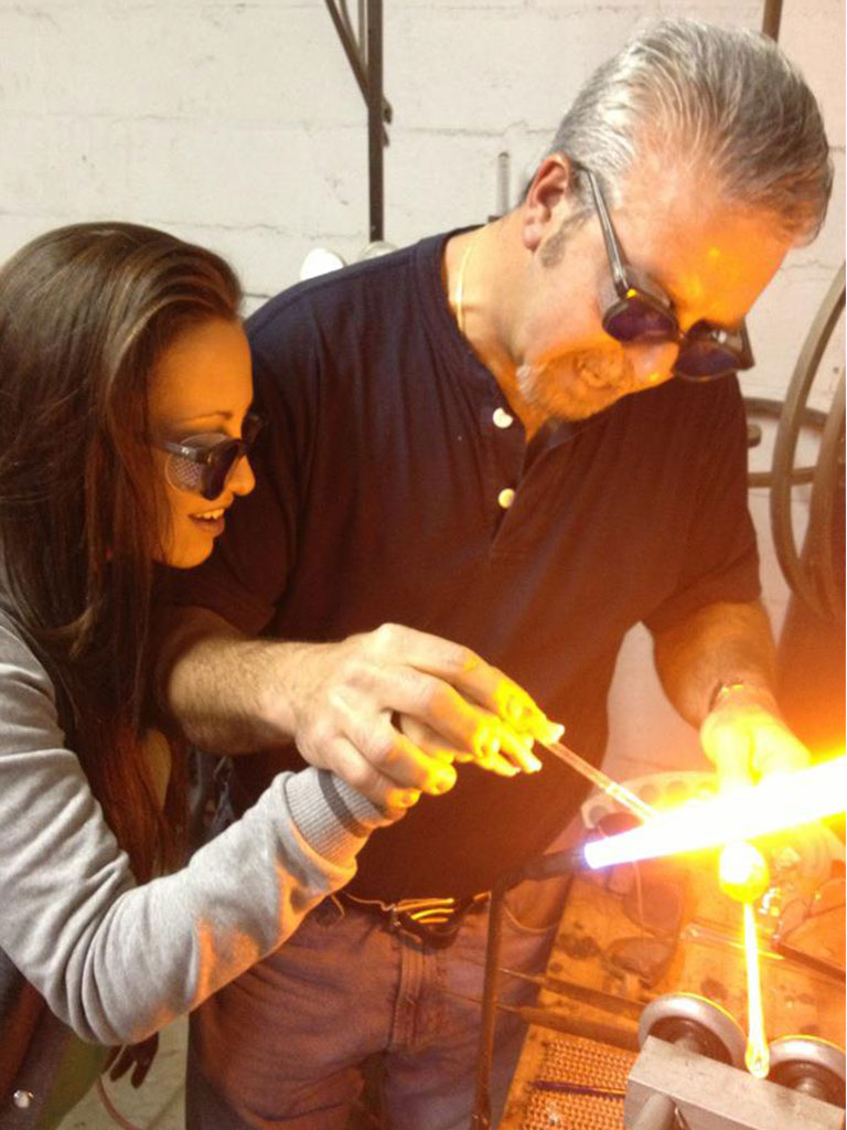 Giuseppe working with a jewelry client